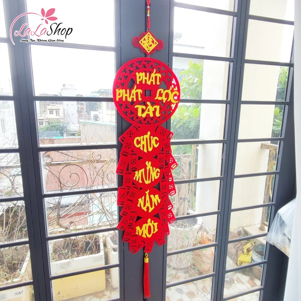 Cặp liễn câu đối pháo 1m1 Phát Tài Phát Lộc (Chúc mừng năm mới - An khang thịnh vượng)