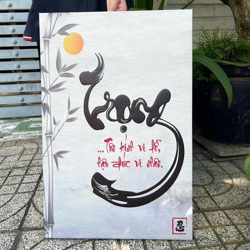 Tranh treo tường chữ thư pháp