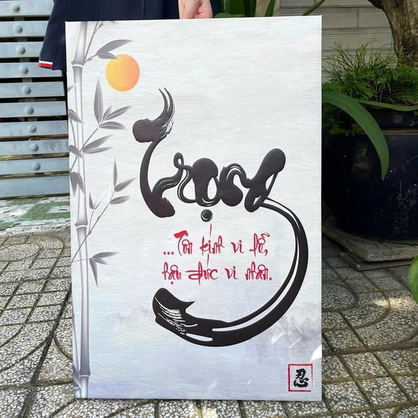 Tranh treo tường chữ thư pháp