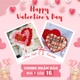Set Quà Tặng Valentine Hoa Sáp Đỏ Hồng Và Socola Trái Tim
