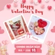 Set Quà Tặng Valentine Hoa Sáp Kim Tuyến Và Socola Hộp Vuông I Love You