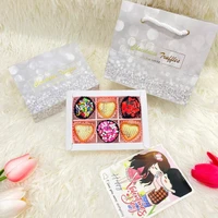 Hộp socola Truffle và socola trái tim vàng xinh xắn quà tặng valentine ngọt ngào
