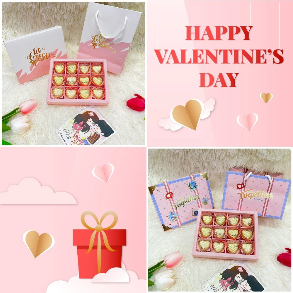 Hộp 12 Viên Socola Beatitude Trái Tim Vàng