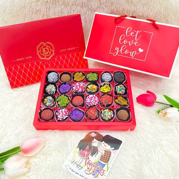 Hộp 24 viên socola Truffle ngọt ngào