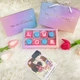 Hộp 8 viên socola chữ love hồng và trái tim xanh quà tặng valentine ngọt ngào