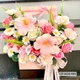 Giỏ hoa sáp thơm khoe sắc rực rỡ quà tặng ý nghĩa
