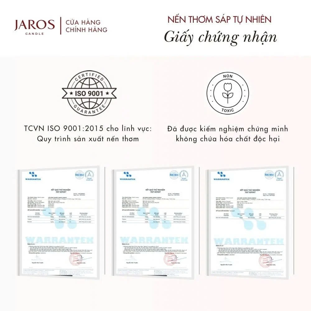 Nến Thơm Sáp Tự Nhiên JAROS Candle Hương GOODNIGHT, SWEETHEART