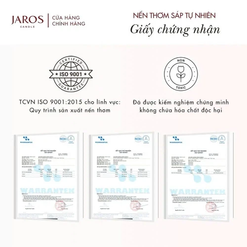 Nến Thơm Sáp Tự Nhiên JAROS Candle Hương GOODNIGHT, SWEETHEART