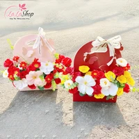 Giỏ bướm hoa sáp thơm mix nhiều loại rực rỡ quà tặng ý nghĩa