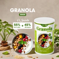 Ngũ Cốc Dinh Dưỡng Granola 500gr Nguyên Vị Và Yến Mạch Socola