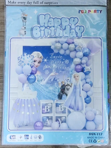 Set bong bóng trang trí sinh nhật công chúa disney 45