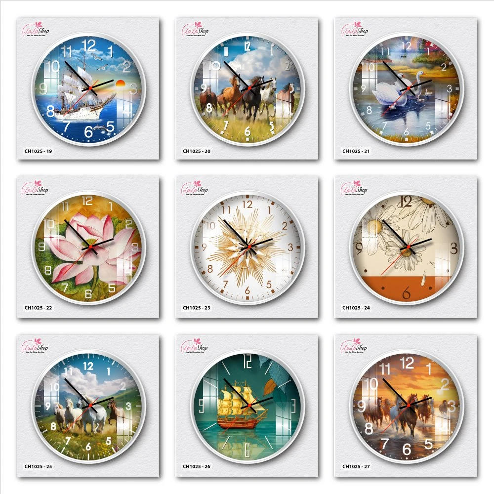 Đồng Hồ Kim Trôi Mica Treo Tường Decor Trang Trí Phòng Nhiều Mẫu Siêu Xinh