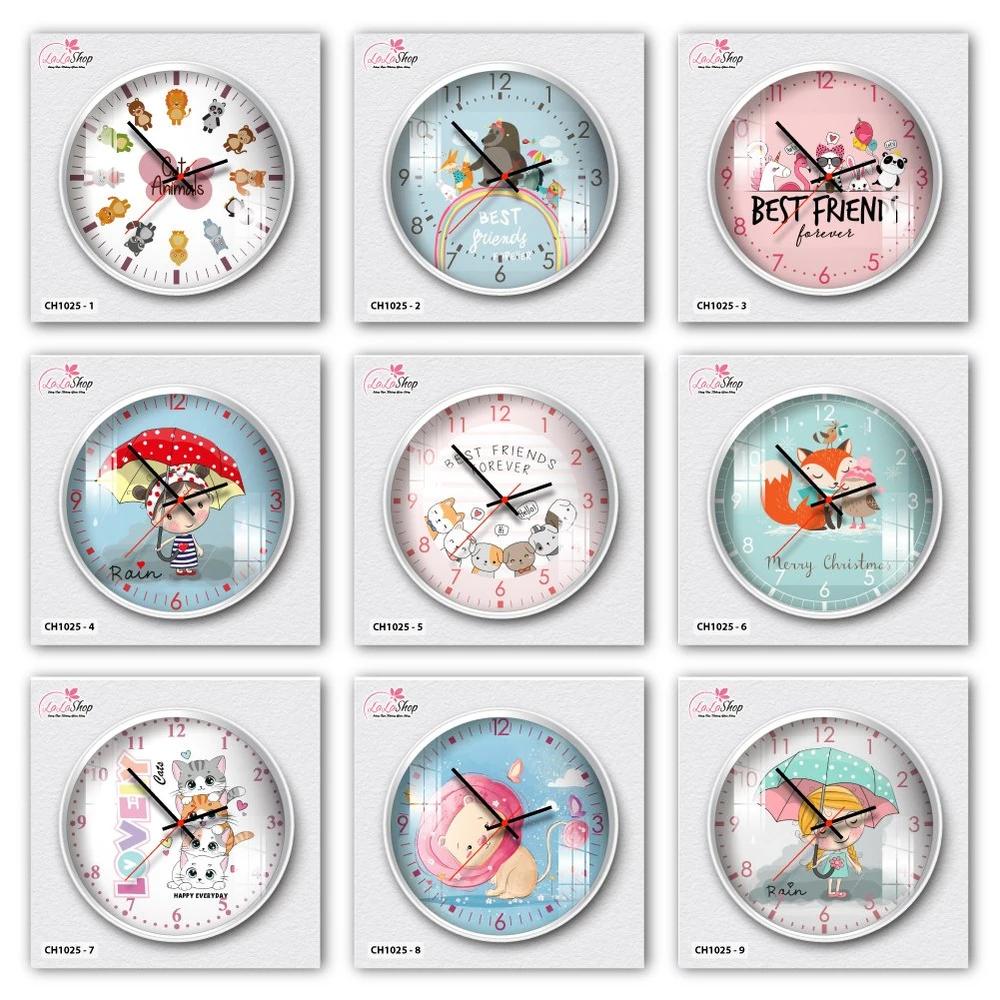 Đồng Hồ Kim Trôi Mica Treo Tường Decor Trang Trí Phòng Nhiều Mẫu Siêu Xinh