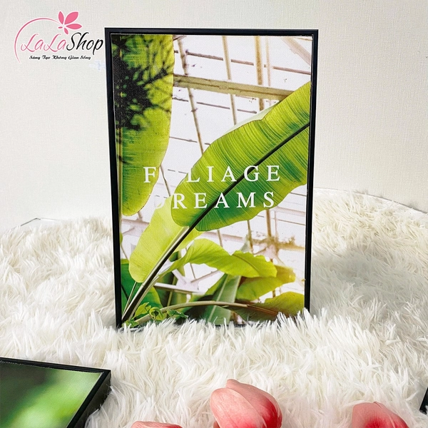 Bộ 3 Tấm Tranh Treo Tường Lá Xanh Và Bươm Bướm Nghệ Thuật