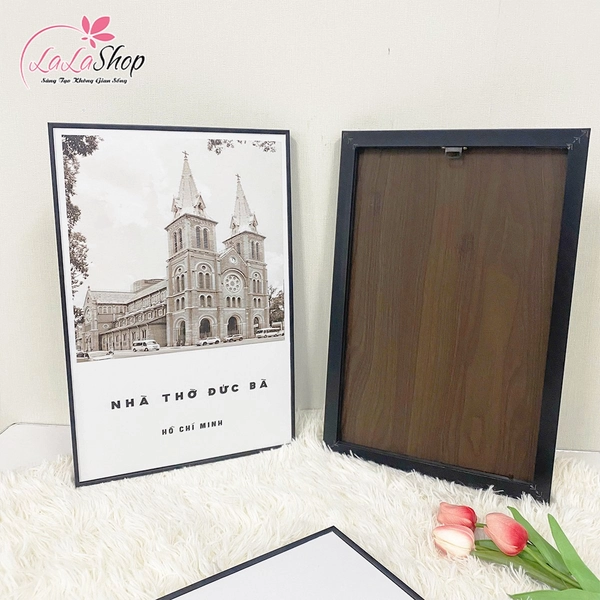 Tranh treo tường Sài Gòn trắng đen (HG)