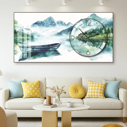 Tranh Đồng Hồ Nổi 3D Tráng Gương Decor Trang Trí Đa Dạng Mẫu