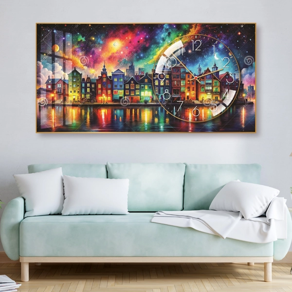 Tranh Đồng Hồ Nổi 3D Tráng Gương Nhiều Mẫu Độc Đáo Kết Hợp Decor Trang Trí Và Xem Giờ