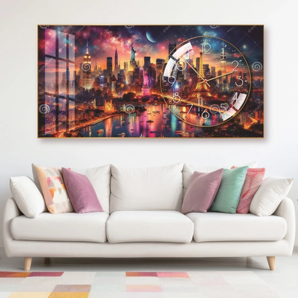 Tranh Đồng Hồ Nổi 3D Tráng Gương Nhiều Mẫu Độc Đáo Kết Hợp Decor Trang Trí Và Xem Giờ