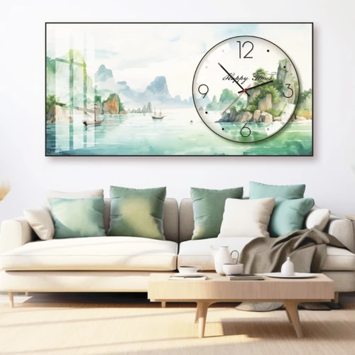 Tranh Đồng Hồ Nổi 3D Tráng Gương Decor Trang Trí Đa Dạng Mẫu