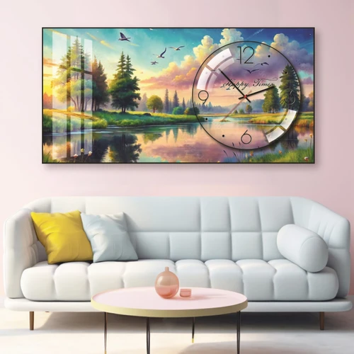 Tranh Đồng Hồ Nổi 3D Tráng Gương Nghệ Thuật Đa Dạng Nhiều Mẫu Trang Trí Nhà Cửa