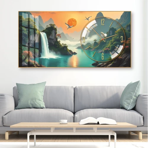 Tranh Đồng Hồ Nổi 3D Tráng Gương Decor Trang Trí Đa Dạng Mẫu