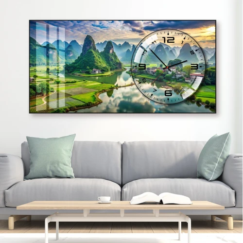 Tranh Đồng Hồ Nổi 3D Tráng Gương Decor Trang Trí Đa Dạng Mẫu