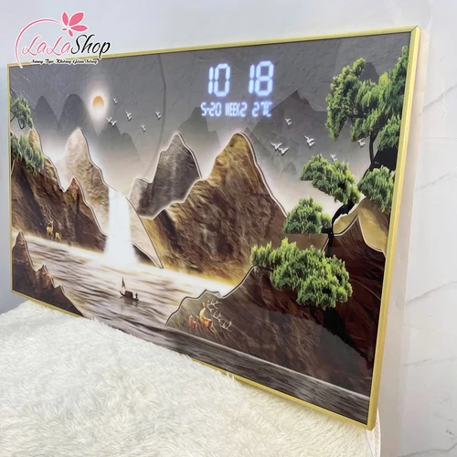 Tranh Đồng Hồ Điện Tử Pha Lê Treo Tường Tặng Thầy Cô Món Quà Kỷ Niệm Ý Nghĩa