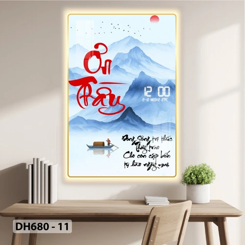 Tranh Đồng Hồ Điện Tử Pha Lê Treo Tường Tặng Thầy Cô Món Quà Kỷ Niệm Ý Nghĩa