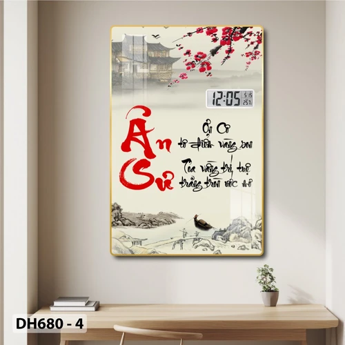 Tranh Đồng Hồ Điện Tử Pha Lê Treo Tường Tặng Thầy Cô Món Quà Kỷ Niệm Ý Nghĩa