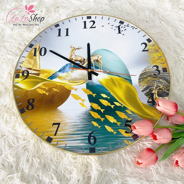 Đồng Hồ Vintage Hươu Vàng Nghệ Thuật 4