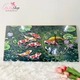 Tranh Đồng Hồ Nổi 3D Cá Chép Hoa Sen