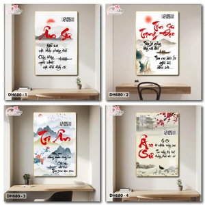 Tranh Đồng Hồ Điện Tử Pha Lê Treo Tường Tặng Thầy Cô Món Quà Kỷ Niệm Ý Nghĩa