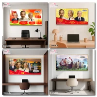 Tranh Đồng Hồ Điện Tử Treo Tường Chân Dung Những Nhà Lãnh Tụ Vĩ Đại