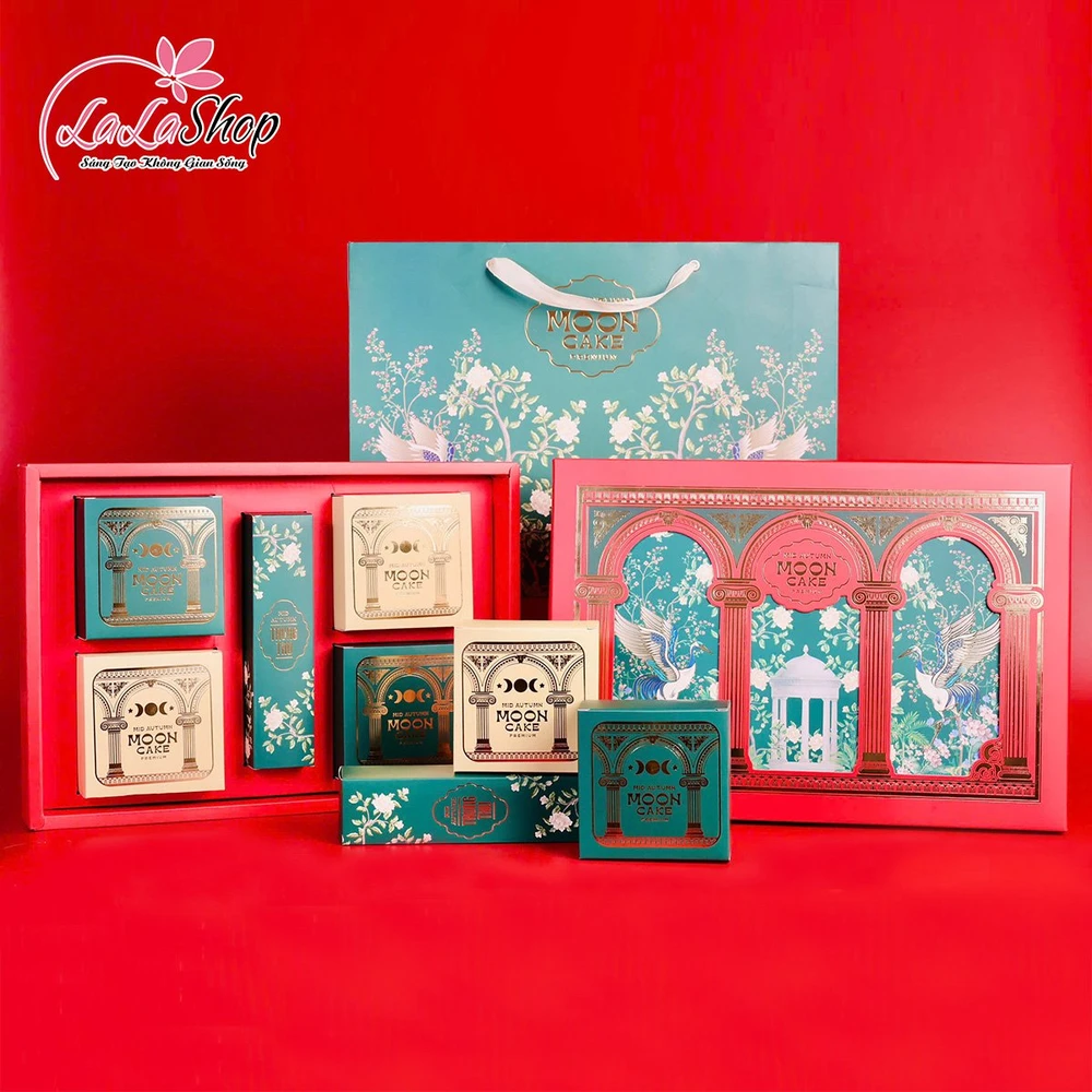 Hộp 4 Bánh Trung Thu Tân Dân Lợi Song Hạc Vinh Hoa