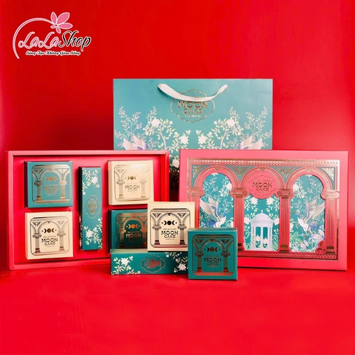 Hộp 4 Bánh Trung Thu Tân Dân Lợi Song Hạc Vinh Hoa