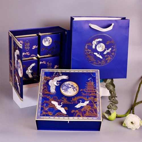 Hộp 4 Bánh Trung Thu Tân Dân Lợi Thiên Hạc Minh Nguyệt