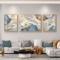 Tranh Tráng Gương Treo Tường Nghệ Thuật Cửu Ngư Liên Hoa Lộc Phát