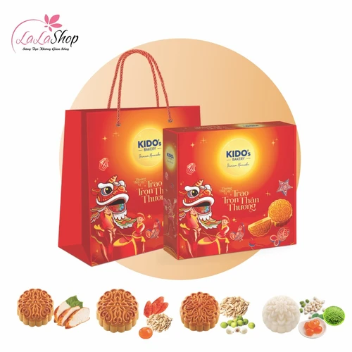 Hộp 4 Bánh Trung Thu Kido An Lạc