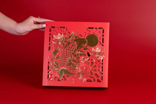 Hộp 4 Bánh Trung Thu Tân Dân Lợi Ngư Hoa Minh Nguyệt