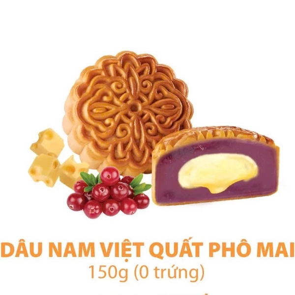 Bánh Trung Thu KIDO Dâu Nam Việt Quất Pho Mai 0 trứng 150g (DP0)