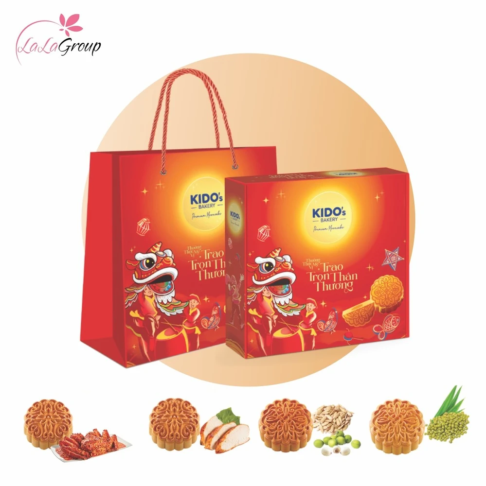 Hộp 4 Bánh Trung Thu KIDO Cát Tường