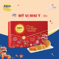 Hộp 4 Bánh Trung Thu Kido Mỹ Vị Như Ý Đỏ (CB1)