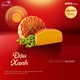 Bánh Trung Thu Thọ Phát Đậu Xanh 0 Trứng 150g (TX0)