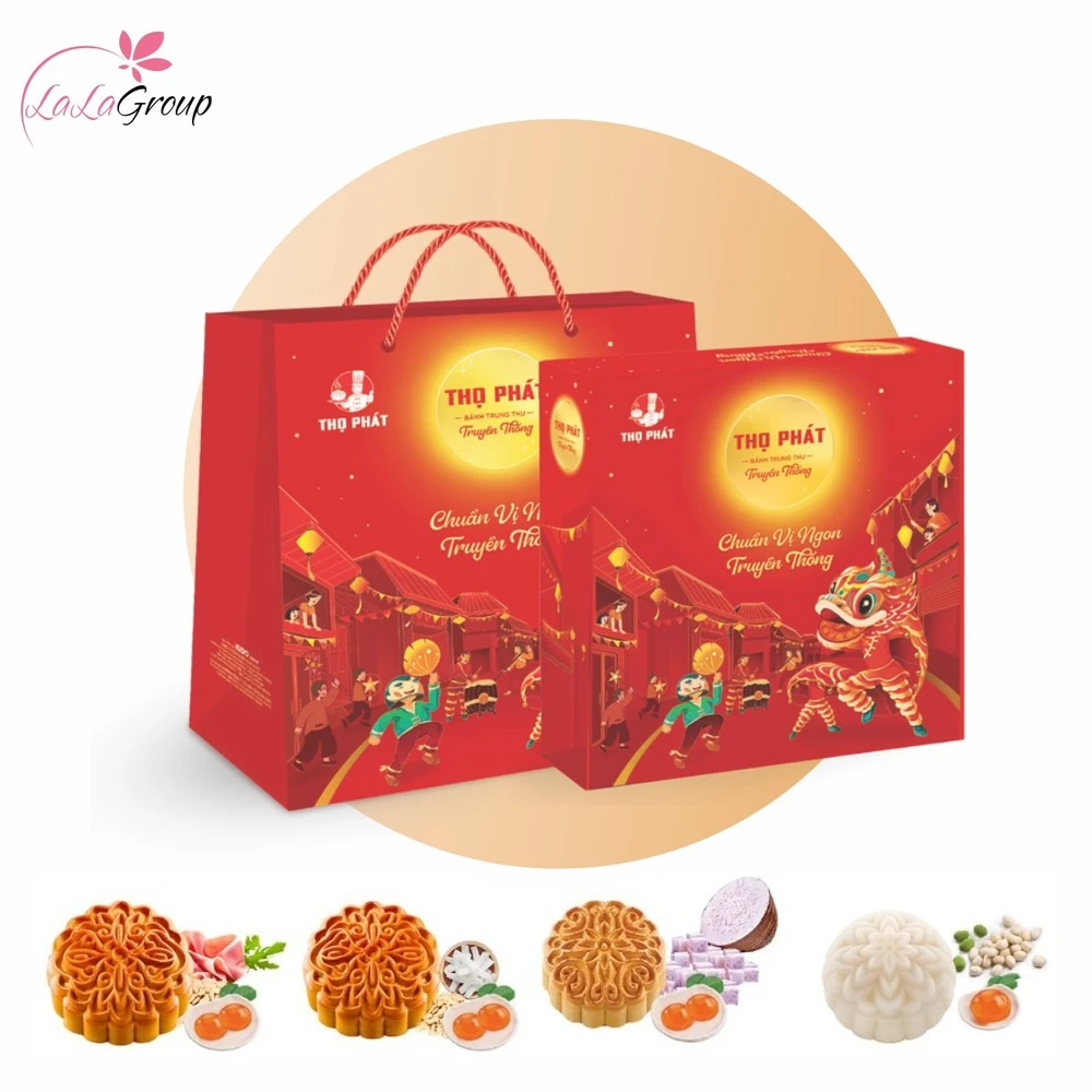 Hộp 4 Bánh Trung Thu Thọ Phát Hưng Thịnh
