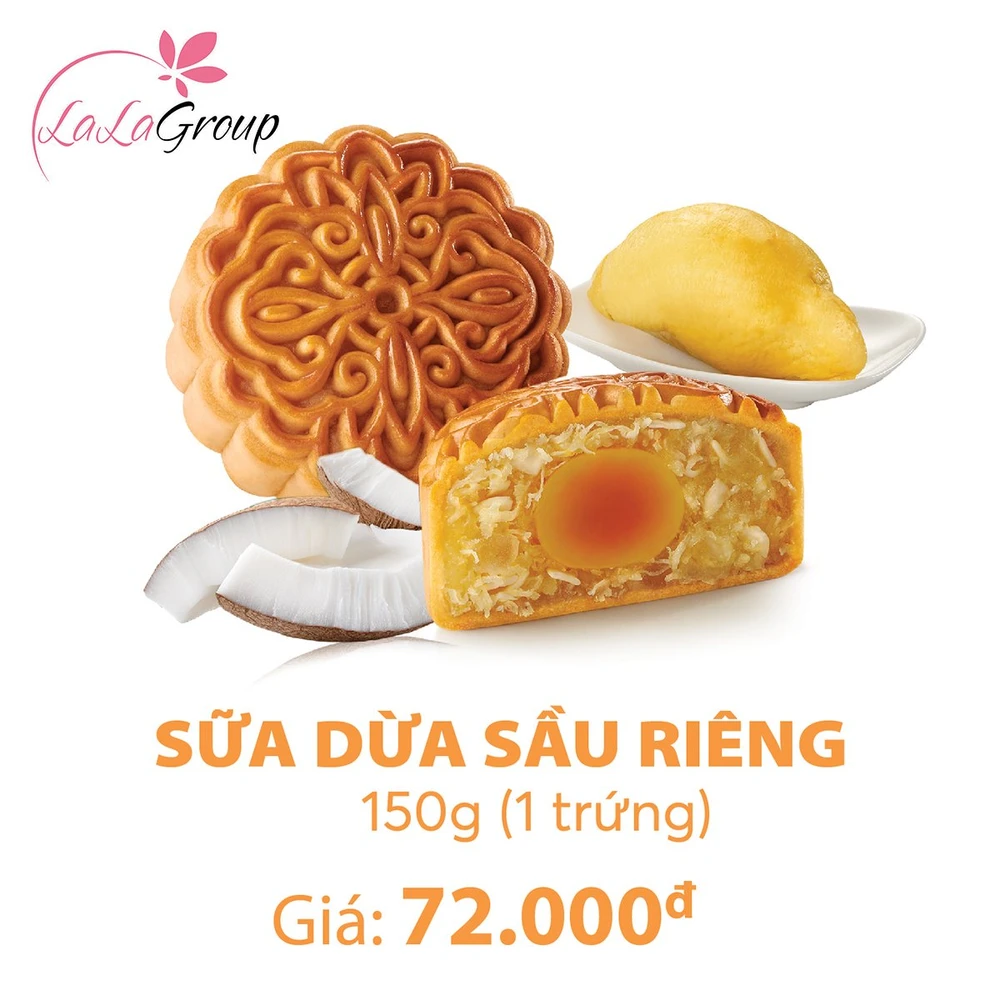 Bánh Trung Thu KIDO Sữa Dừa Sầu Riêng 1 trứng 150g (SR1)