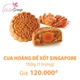 Bánh trung thu KIDO Cua Hoàng Đế Xốt Singapore 1 trứng 150g (CH1)