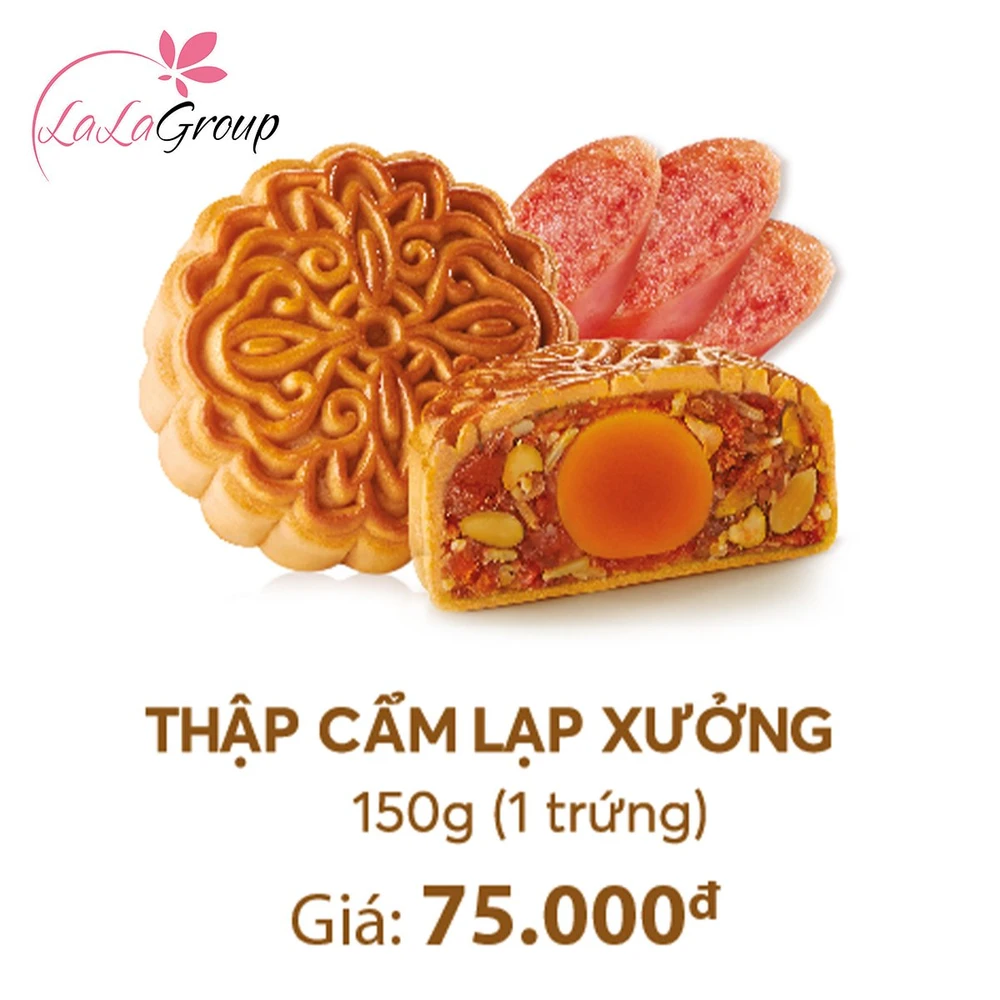 Bánh Trung Thu Thọ Phát Thập Cẩm Lạp Xưởng 1 Trứng 150g (TT1)