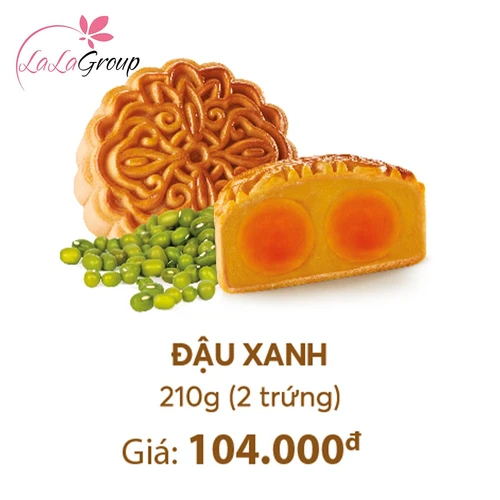 Bánh Trung Thu Thọ Phát Đậu Xanh 2 Trứng 210g (TX2)