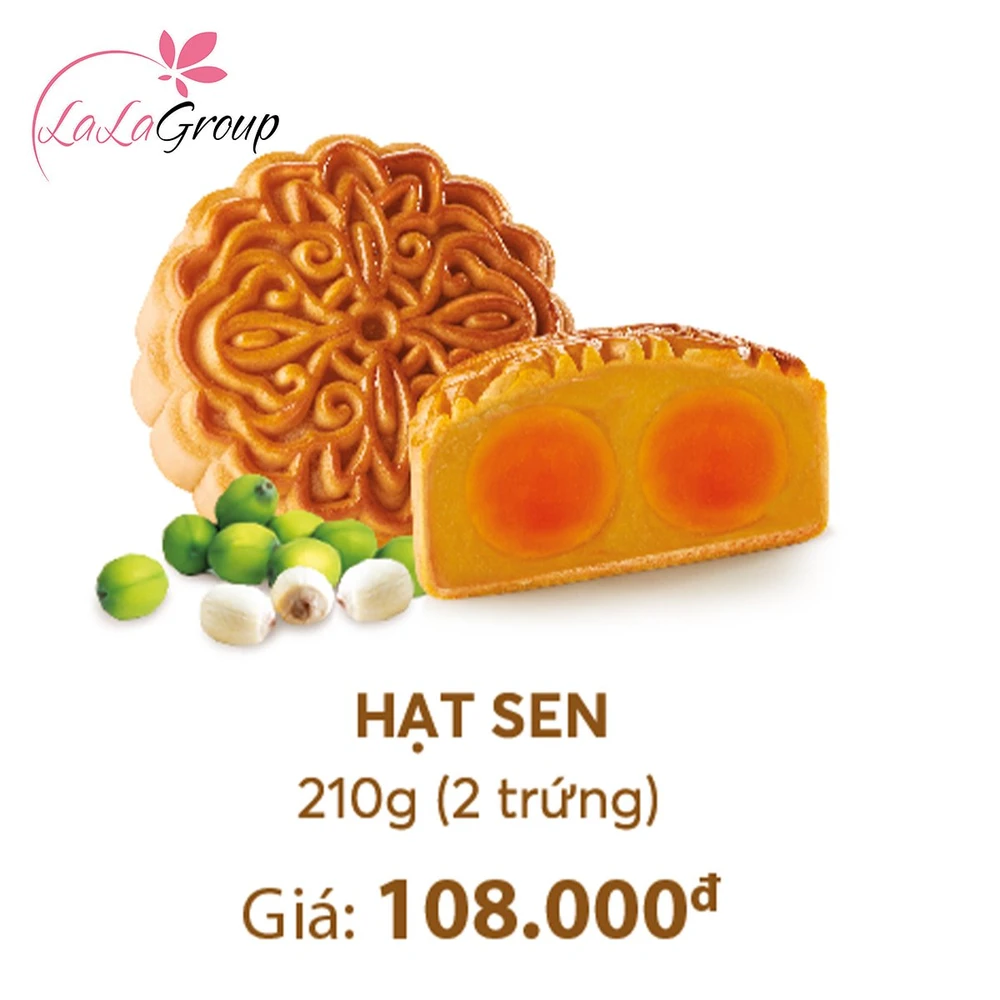 Bánh Trung Thu Thọ Phát Hạt Sen 2 Trứng 210g (TS2)