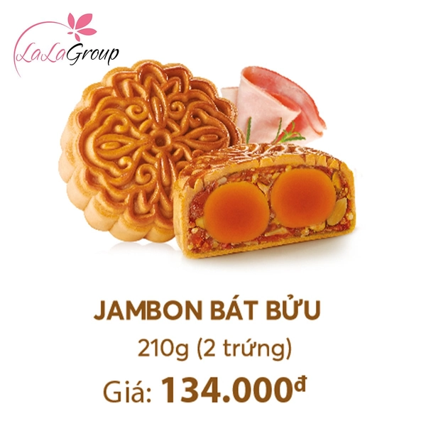 Bánh Trung Thu Thọ Phát Jambon Bát Bửu 2 Trứng 210g (TB2)